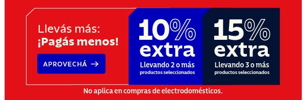 Llevás más: ¡Pagás menos!